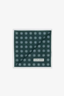 Pochette stampa fiore verde