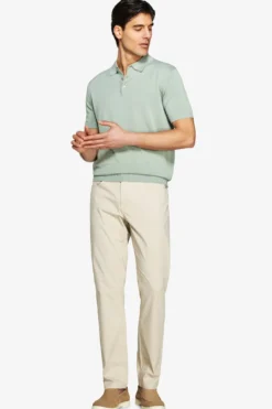 Polo in maglia basic in cotone light green