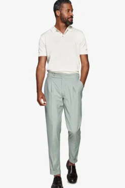 Polo in maglia basic in cotone ghiaccio