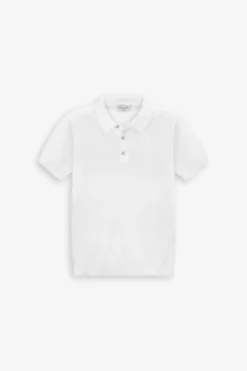 Polo in maglia bianca Kids