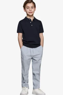 Polo in maglia blu Kids