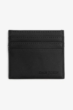 Portacarte in saffiano nero