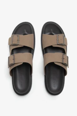 Sandalo ecosuede taupe