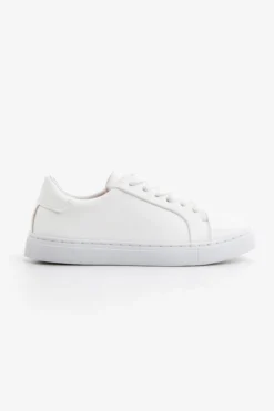 Sneakers in ecopelle bianca Kids