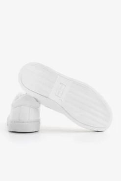 Sneakers in ecopelle bianca Kids