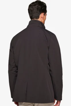 Trench con pettorina nero