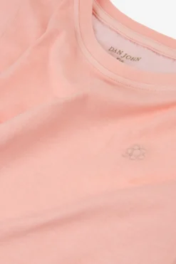 T-shirt basic con ricamo rosa Kids