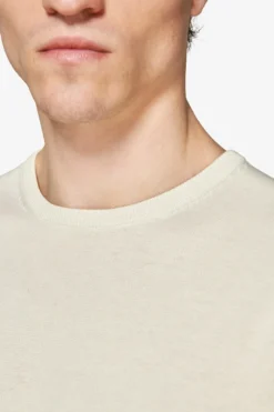 T-shirt in maglia basic in cotone ghiaccio