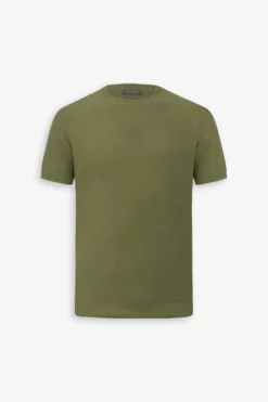 T-shirt in maglia nido d'ape militare