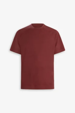 T-shirt jersey raglan mattone