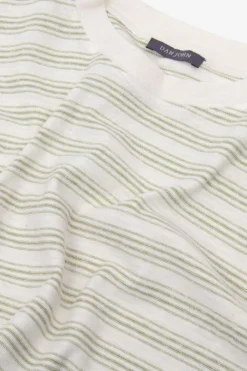 T-shirt righe fine militare