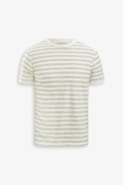 T-shirt righe fine militare