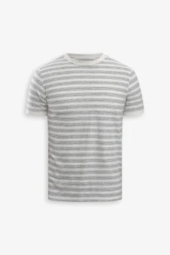T-shirt righe fine navy